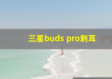 三星buds pro刺耳